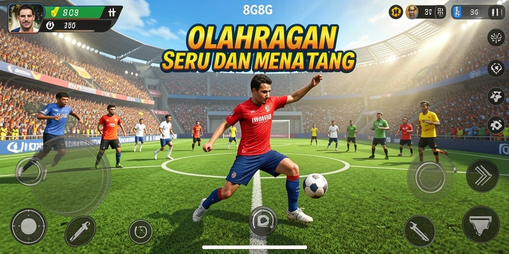 Tampilan gameplay seru dari permainan 8G8G yang menarik.