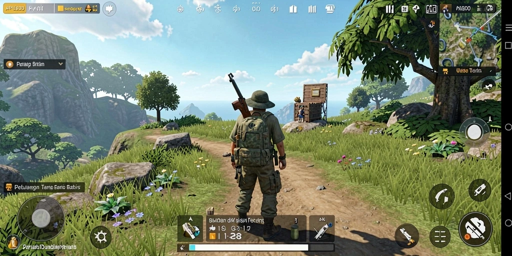 Tampilan gameplay yang menakjubkan di dunia terbuka API5000.