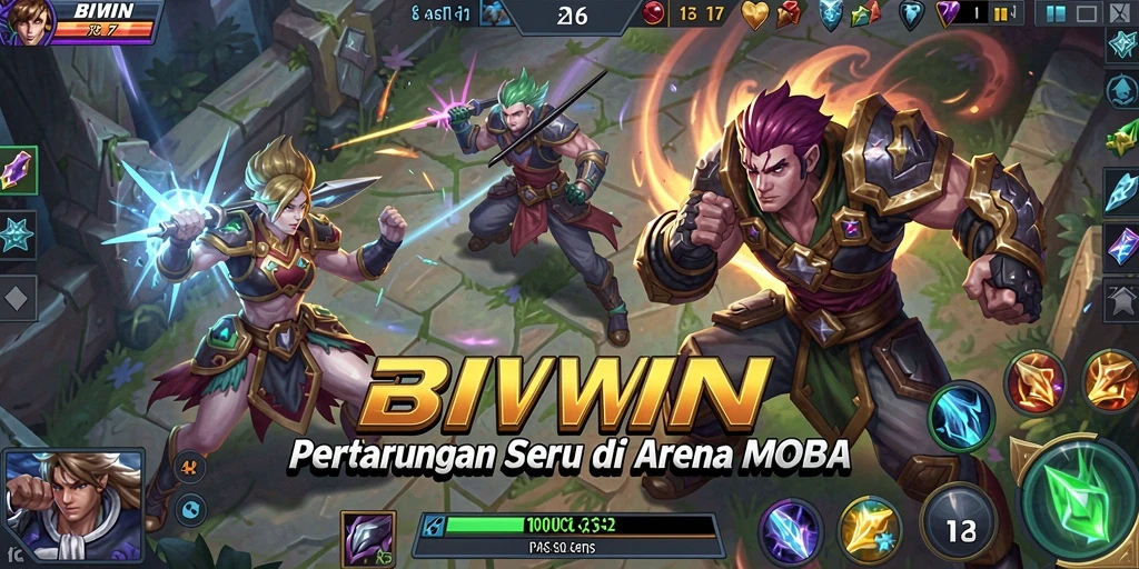 Gameplay seru dan strategis di arena pertempuran BIWIN.
