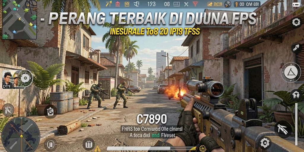 Tampilan gameplay mendebarkan dalam C7890 saat pertempuran berlangsung.