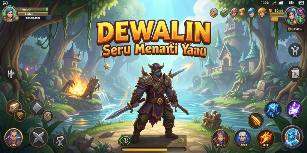 Screenshot dari gameplay DEWALIN yang penuh aksi dan petualangan.