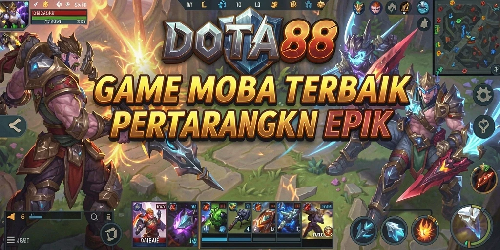 Menampilkan aksi seru dalam DOTA88 dengan gameplay strategis.