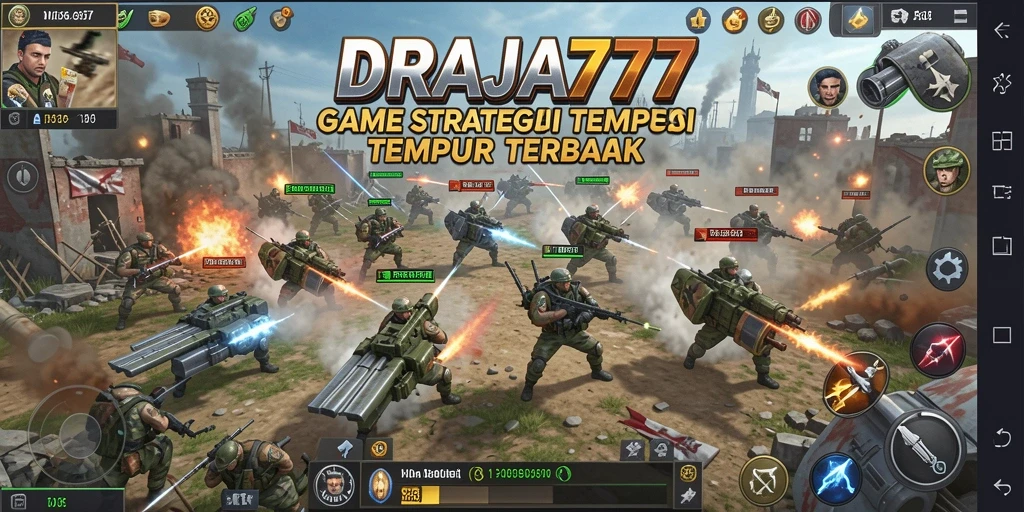 Tampilan gameplay DRAJA777 yang menegangkan dan strategis.