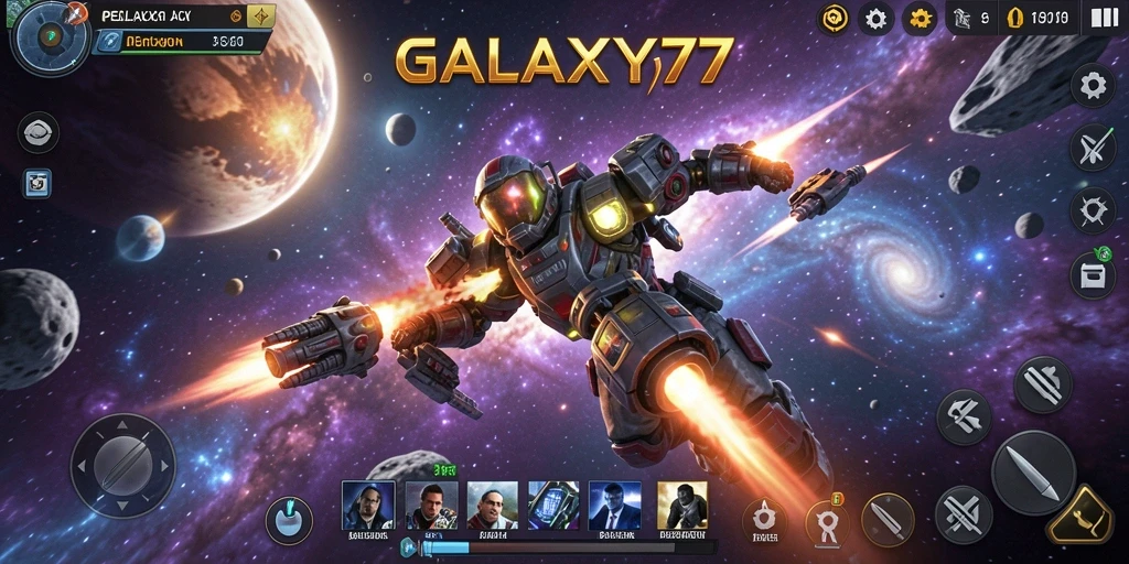 Screenshot menunjukkan momen epic dalam pertempuran luar angkasa.
