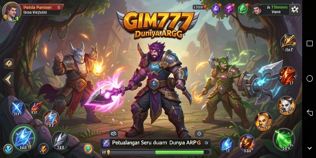 Tampilan gameplay GIM777 yang menegangkan dalam pertempuran.