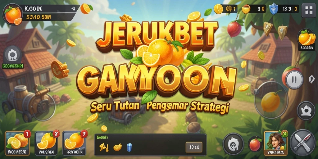 Gameplay JERUKBET menunjukkan strategi dan manajemen bisnis yang seru.