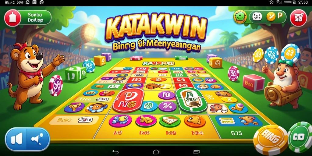 Tampilan menarik gameplay KATAKWIN dengan angka Bingo.