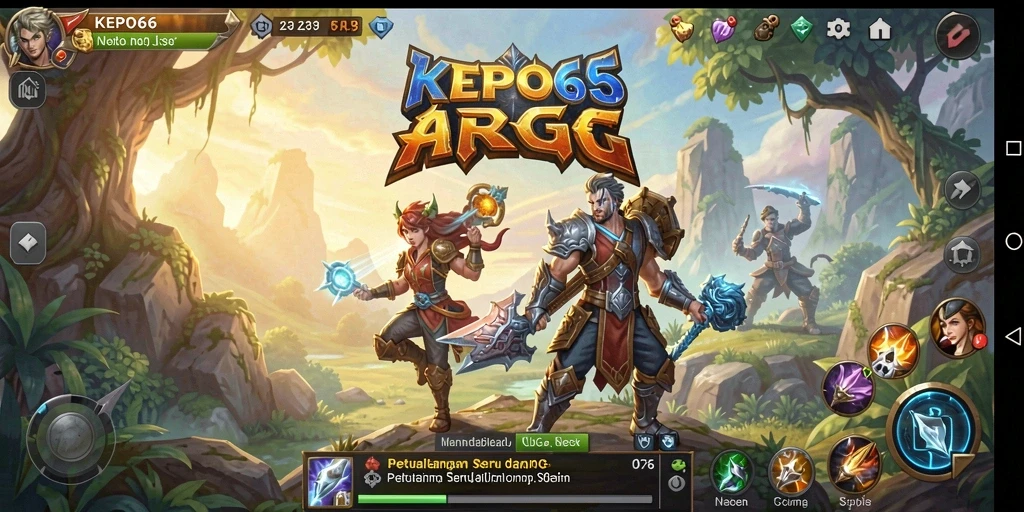 Tampilan gameplay menegangkan dalam petualangan ARPG KEPO66.