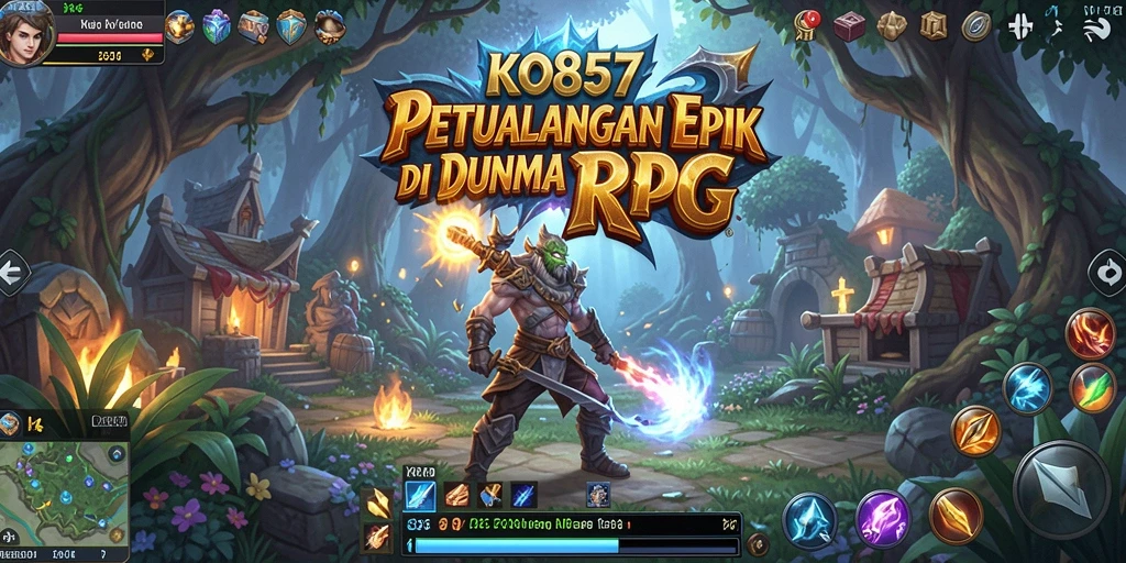 Tampilan menarik gameplay RPG di dunia magis.