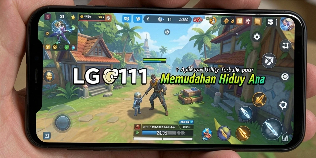 Screenshot utama LG111 menunjukkan antarmuka aplikasi Utility yang menarik dan mudah digunakan.
