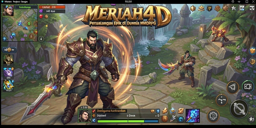 Tangkapan layar dari gameplay MERIAH4D yang menampilkan aksi epik dalam dunia MMORPG.