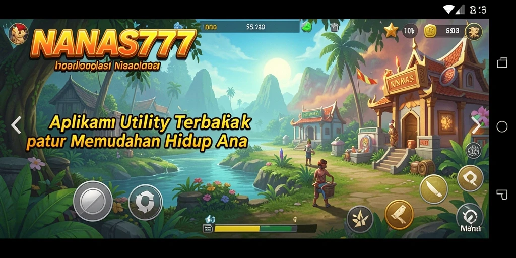 Tampilan antarmuka yang bersih dan mudah dinavigasi dalam NANAS777.