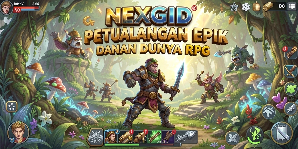 Gameplay NEXGID yang seru dan menantang di dunia RPG.