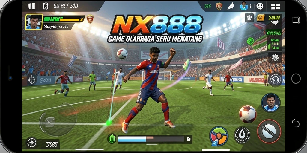 Tampilan gameplay seru dan kompetitif dari NX888.