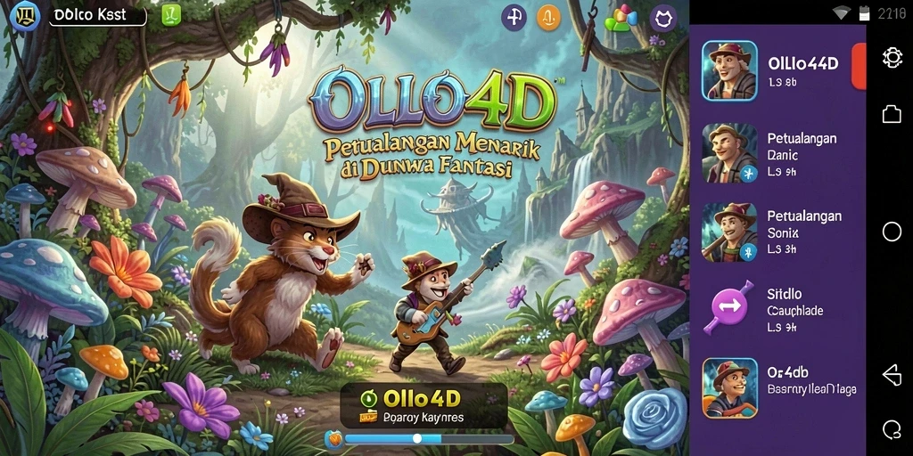 Screenshot utama OLLO4D menampilkan aksi seru dalam petualangan yang mendebarkan.