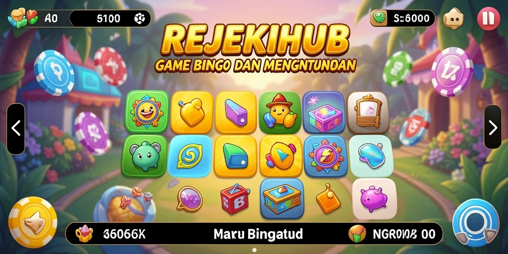 Tampilan permainan Bingo yang seru di REJEKIHUB.