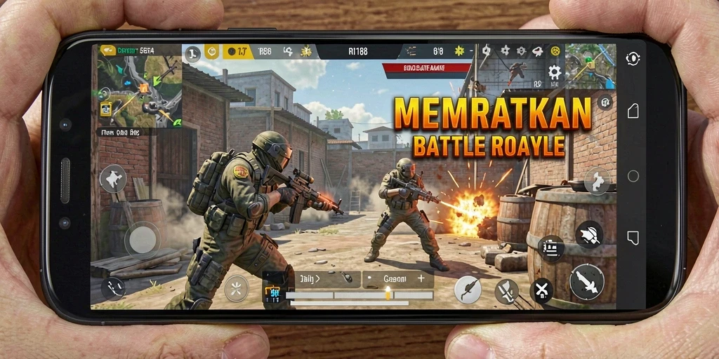 Gameplay menegangkan dari RI188 Battle Royale.