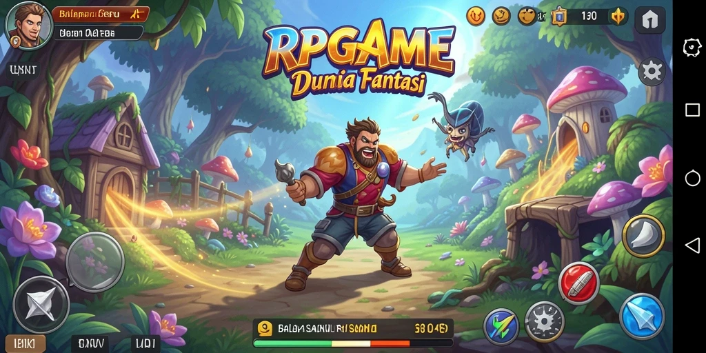 Tampilan menarik dari gameplay balapan RPGAME yang mendebarkan.