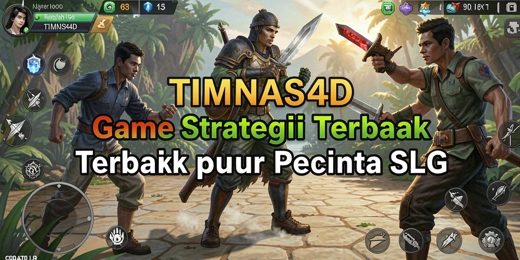 Gameplay mendebarkan dalam TIMNAS4D dengan strategi SLG.
