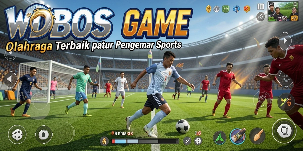 Tampilan gameplay seru dari WDBOS dengan aksi olahraga yang mendebarkan.